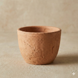 Rustic Curve Clay Planter