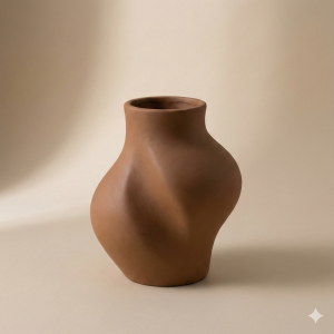 Earth Form Terracotta Vase